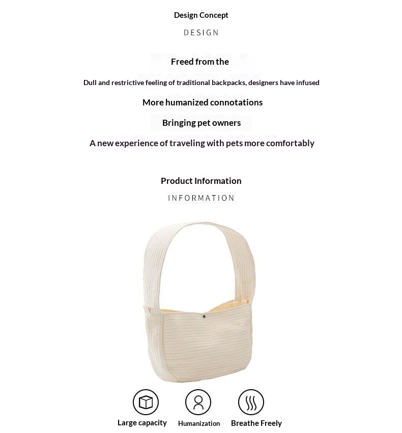 Cat Carrier Pet Backpack For Cats Traveling Outdoors