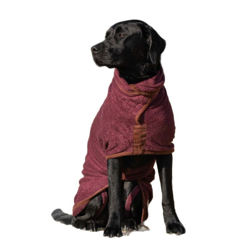 New Three-color Double-layer Microfiber Pet Bathrobe