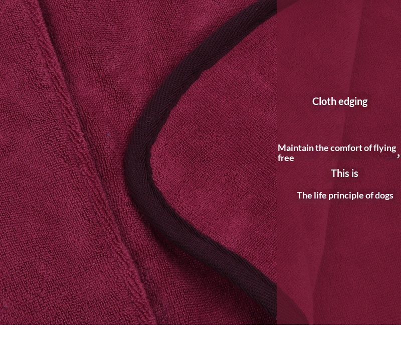New Three-color Double-layer Microfiber Pet Bathrobe