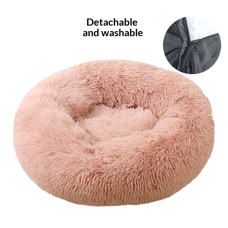 Pet Nest Warm Round Plush In Winter