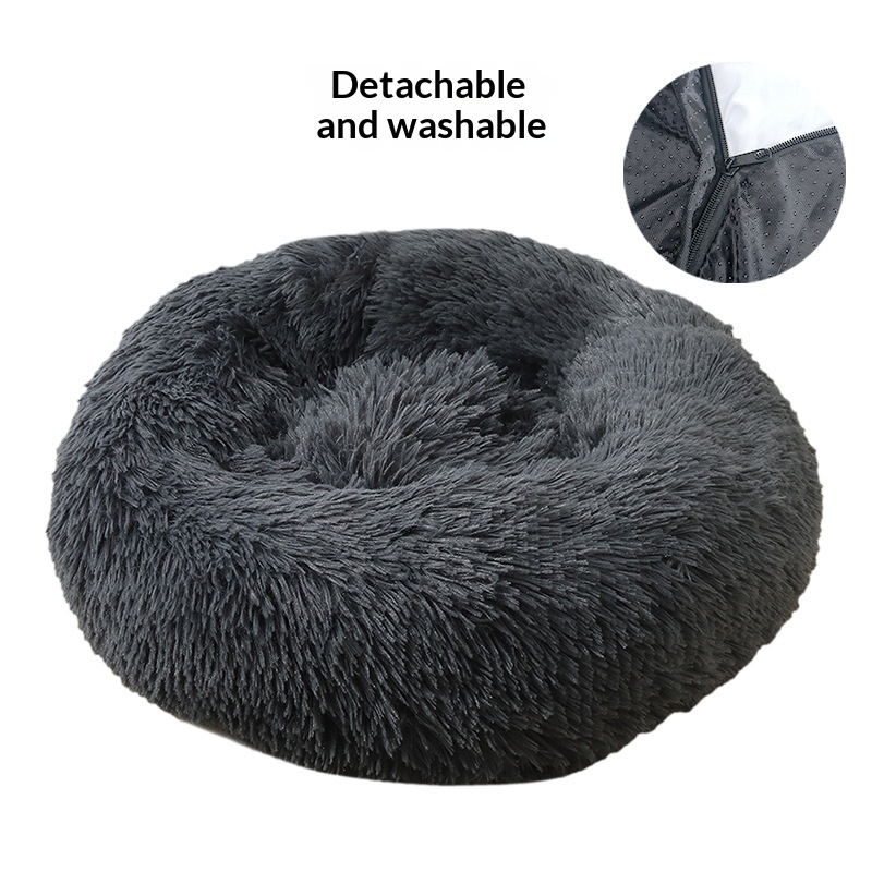 Pet Nest Warm Round Plush In Winter