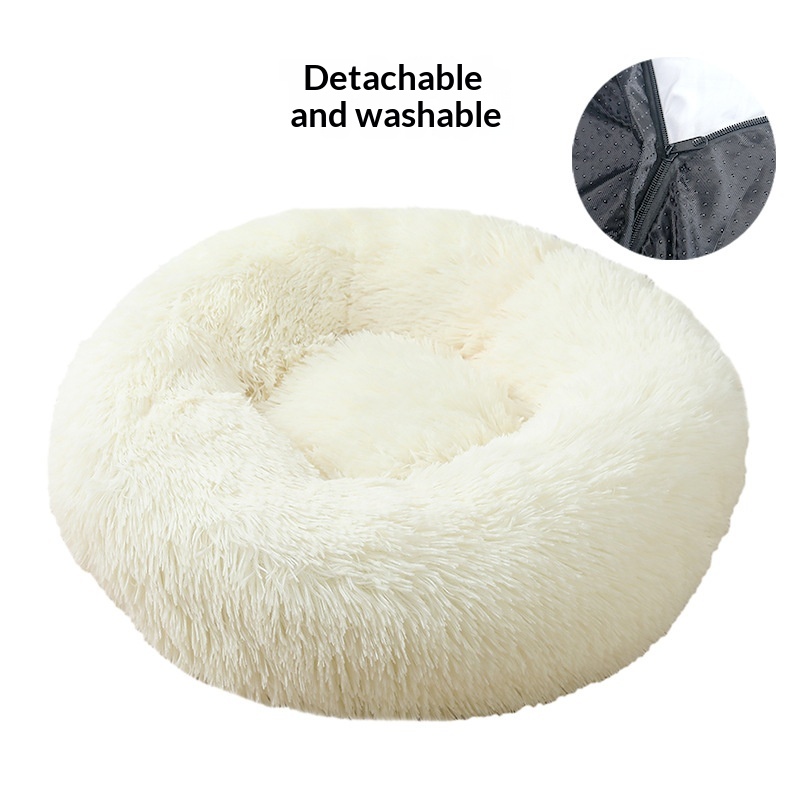 Pet Nest Warm Round Plush In Winter