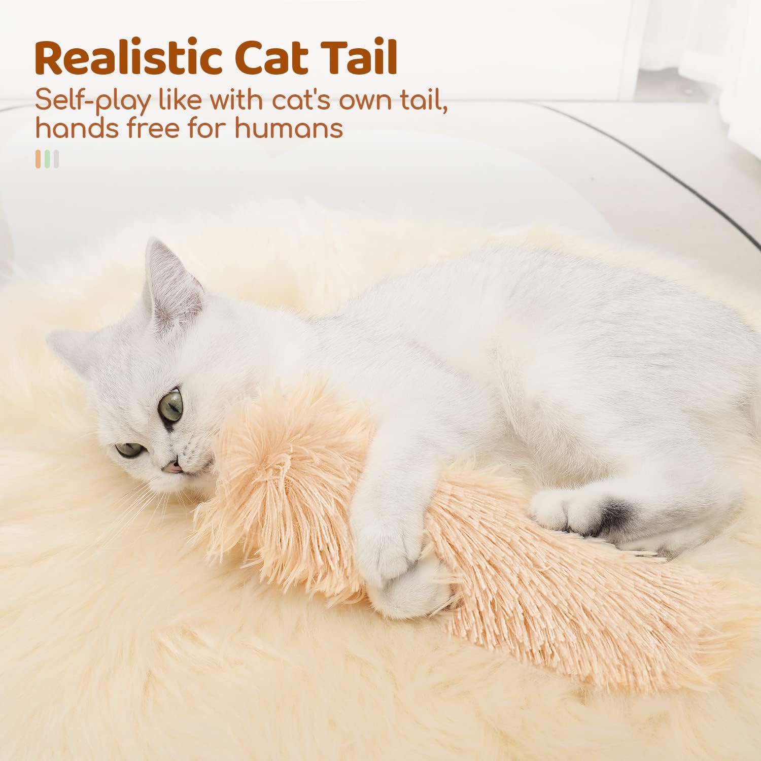 New Self-Warming Stress-Relieving Plush Cat With Catnip Sleep Pillow And Interactive Pet Toy