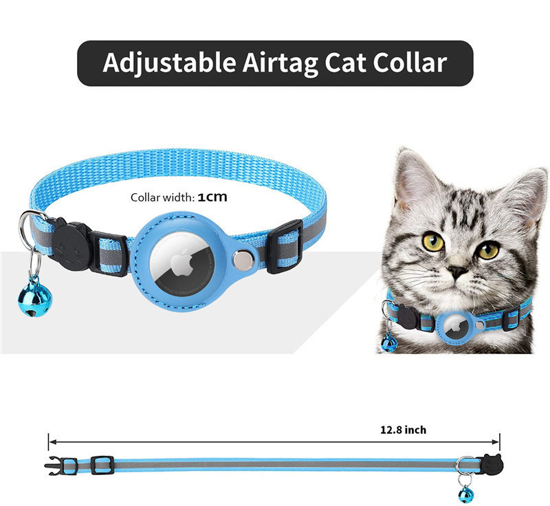 Ships The Same Day Cat GPS Collar Compatible With AirTag, Pet Tracking Collar Anti-loss Locator