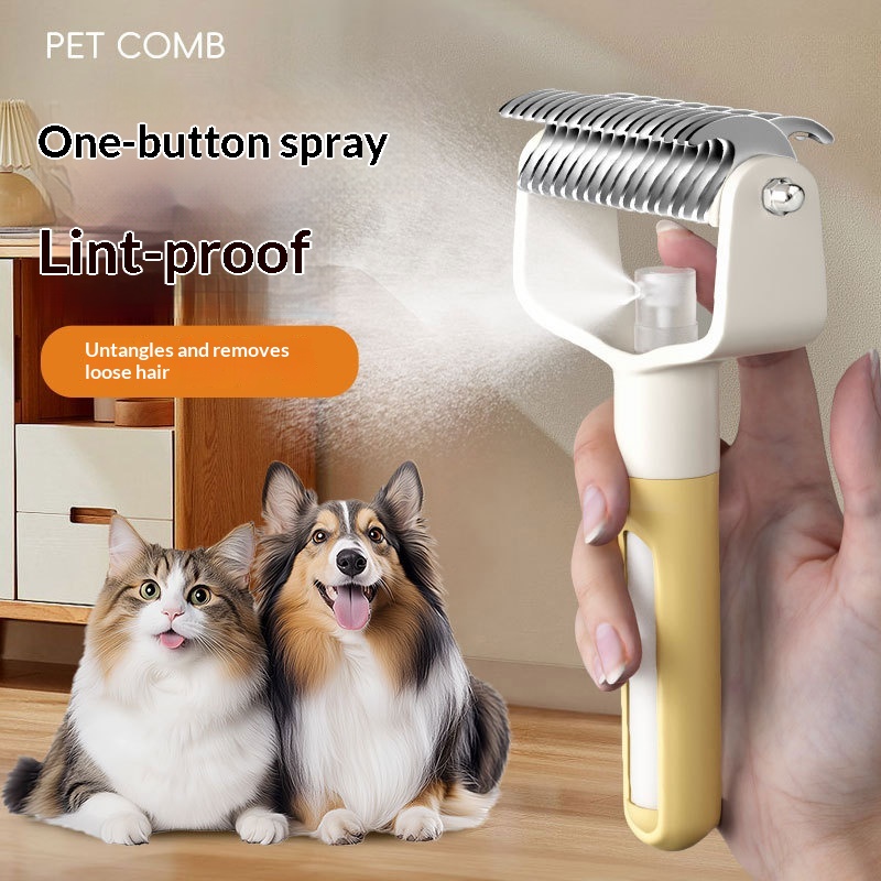 Detangling Spray Comb Thinning Comb And Fluffundercoat Rake
