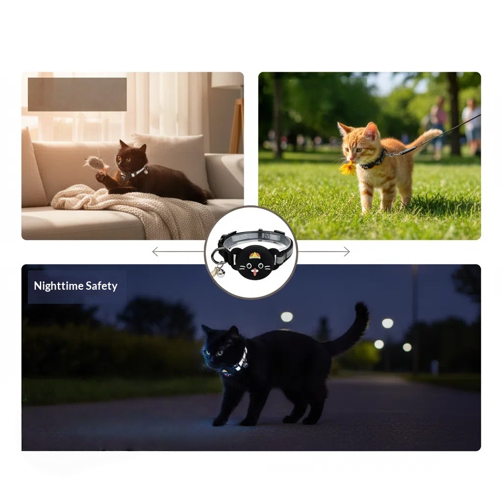Anti-Suffocation Reflective Bell Dog Collar