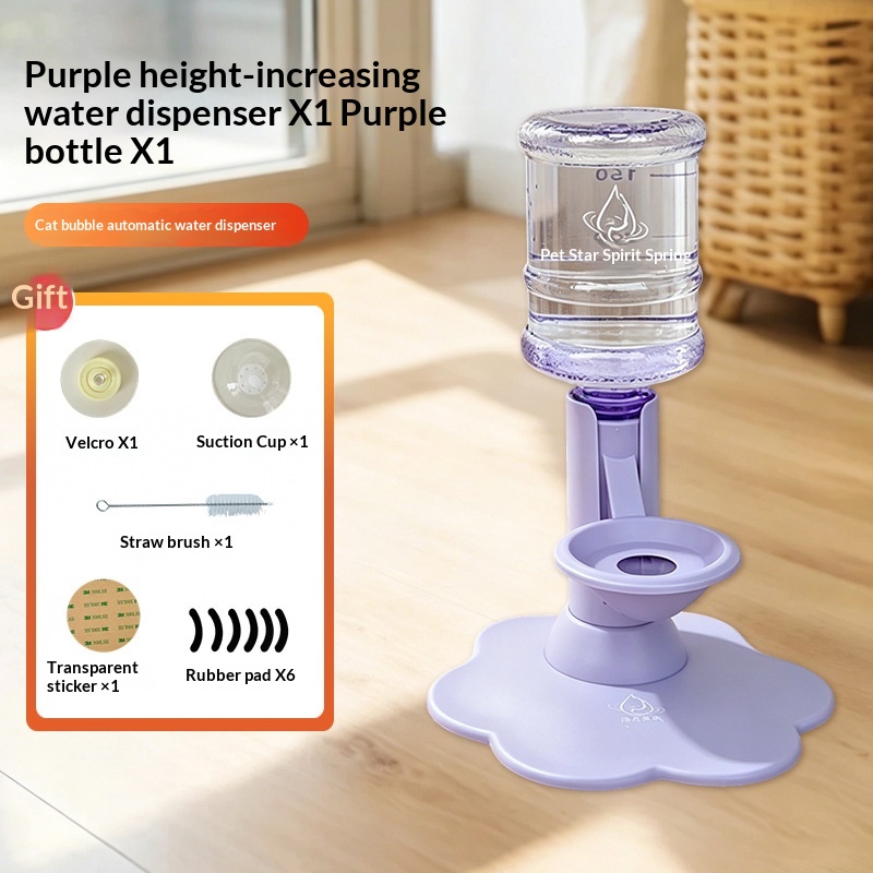 Cat Neck Protecting Automatic Water Dispenser With Backflow Prevention And Anti Wetting Face Feature