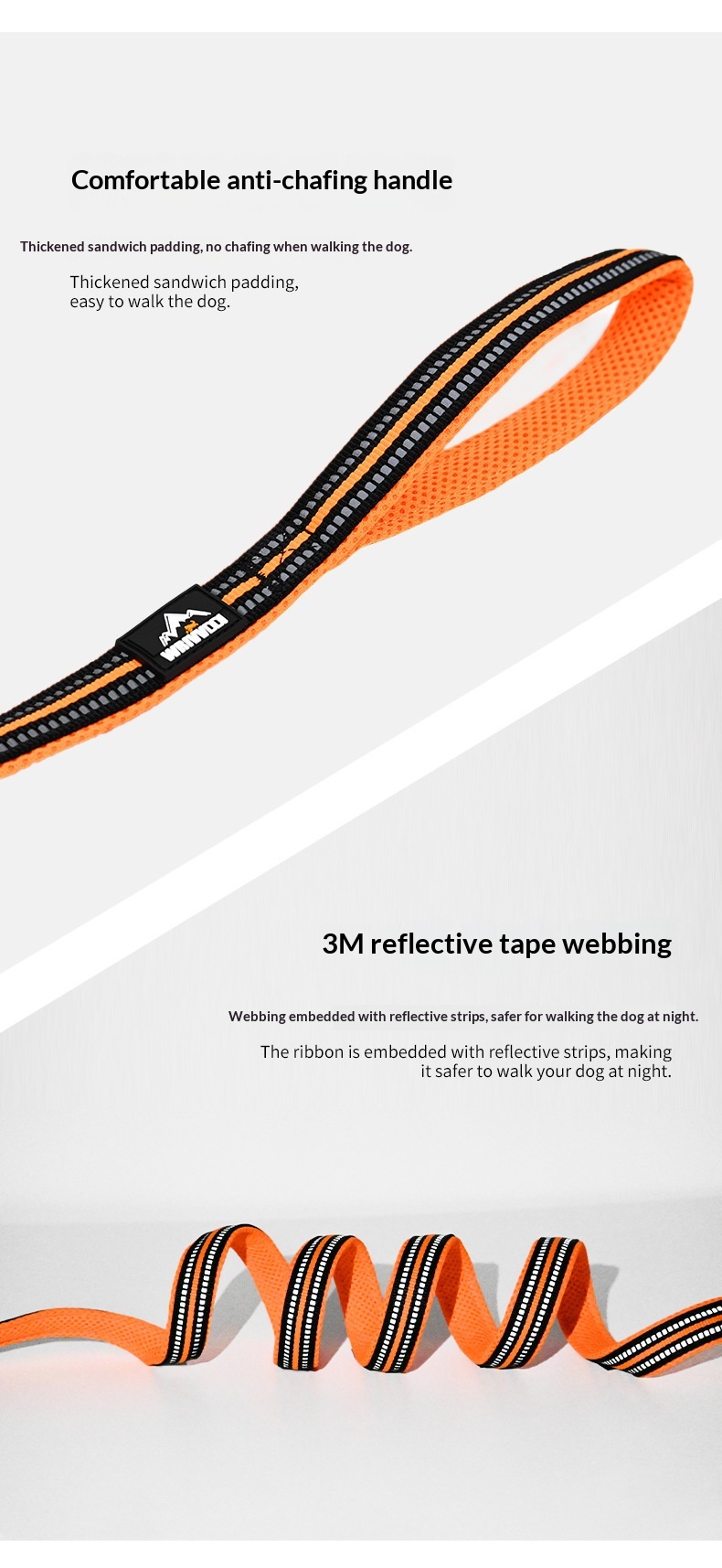 Dog Leash, Anti-pull Walking Leash For Pets