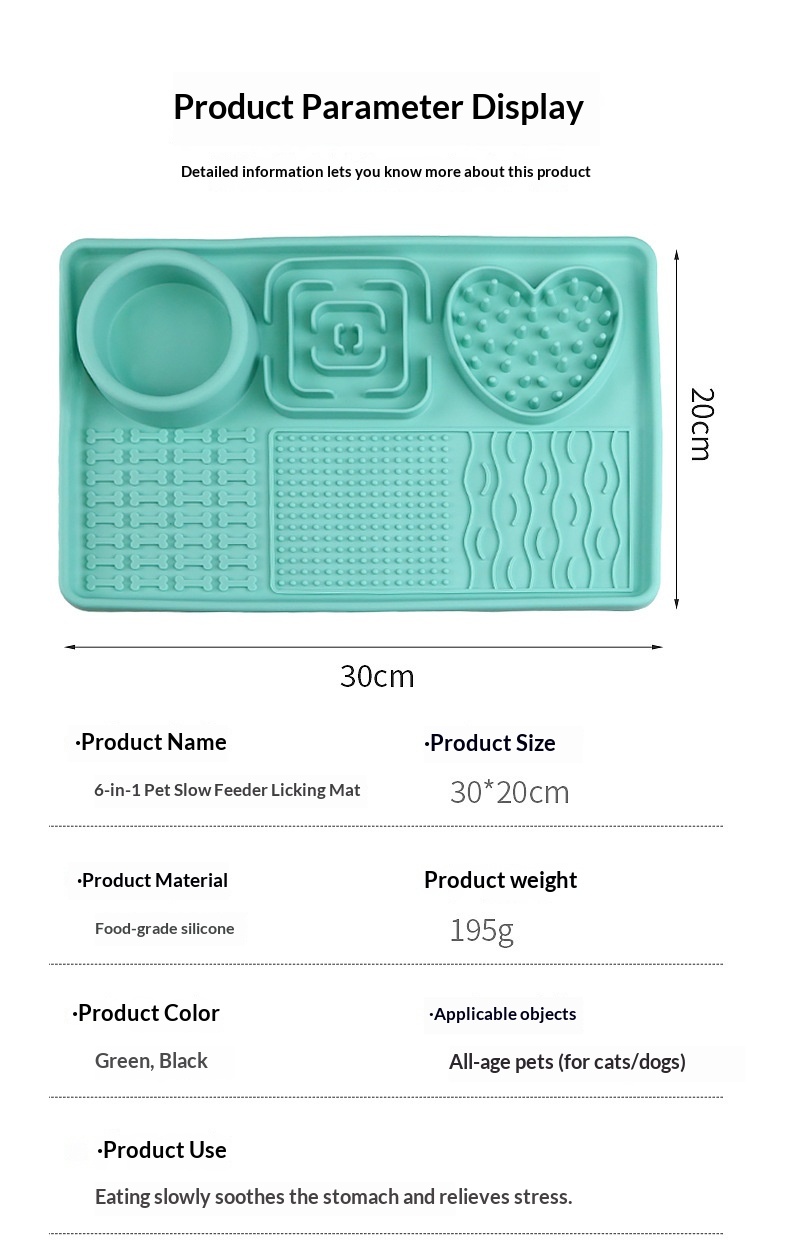 Multifunctional Solid-Color Silicone Pet Feeding Bowl