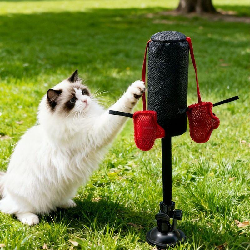 Household Cat Boxing Rack Spring Toy