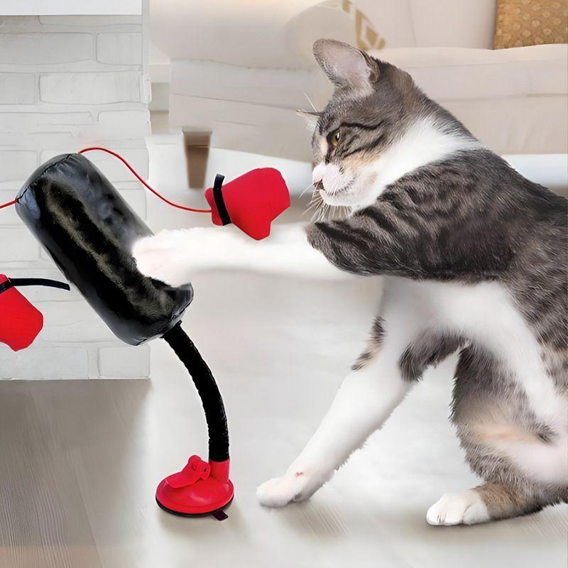 Household Cat Boxing Rack Spring Toy